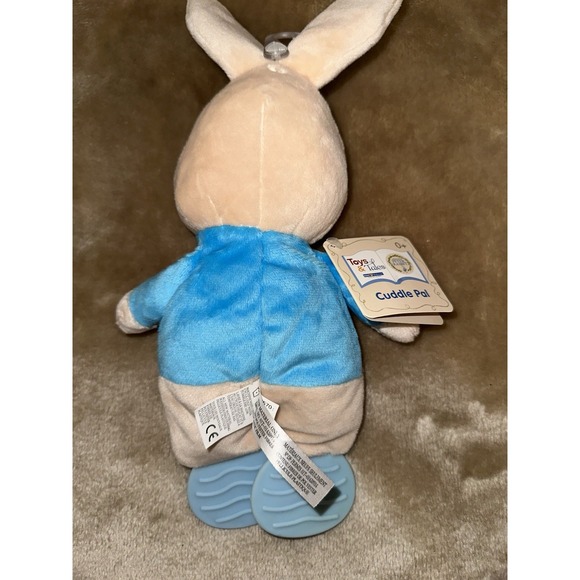 New Kids Preferred  Cuddle Pal Peter Rabbit Teether Rattle Toy Crinkle Ears Chew - Picture 4 of 6